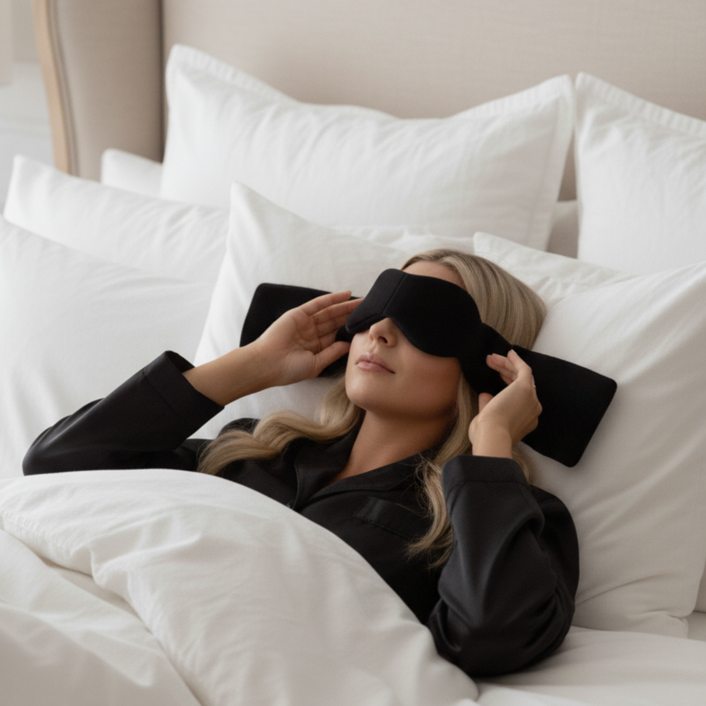 SleepCalmer™ Soft Weighted Eye Mask bybambi