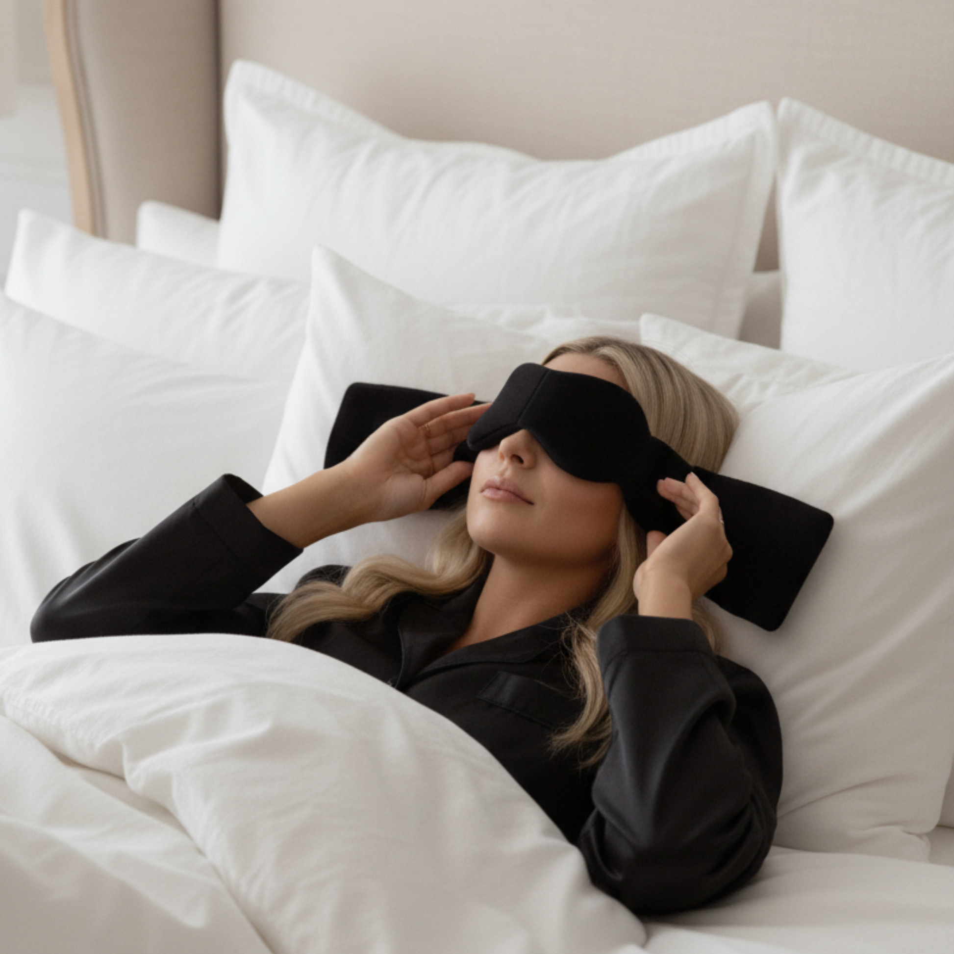 SleepCalmer™ Soft Weighted Eye Mask bybambi