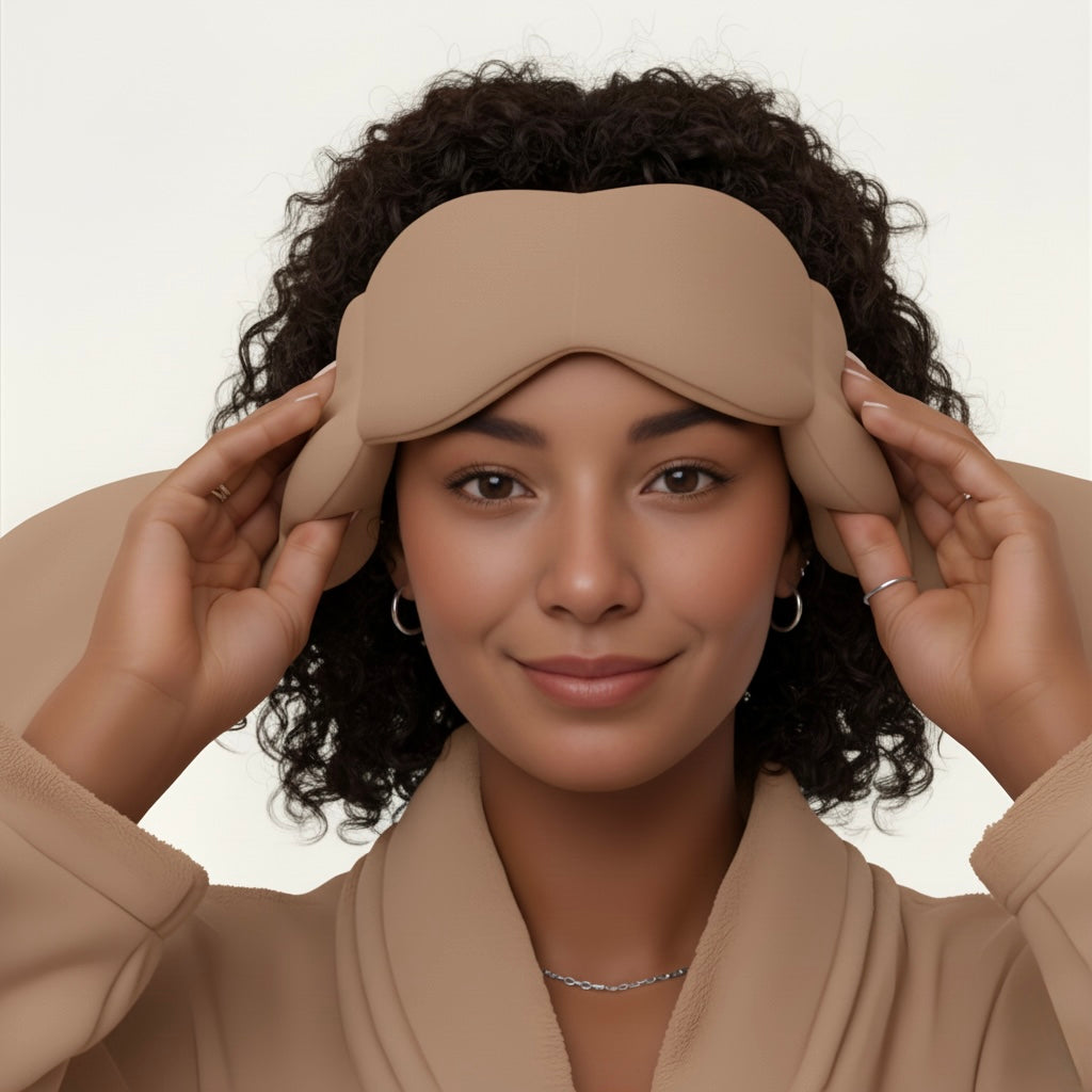 SleepCalmer™ Soft Weighted Eye Mask bybambi