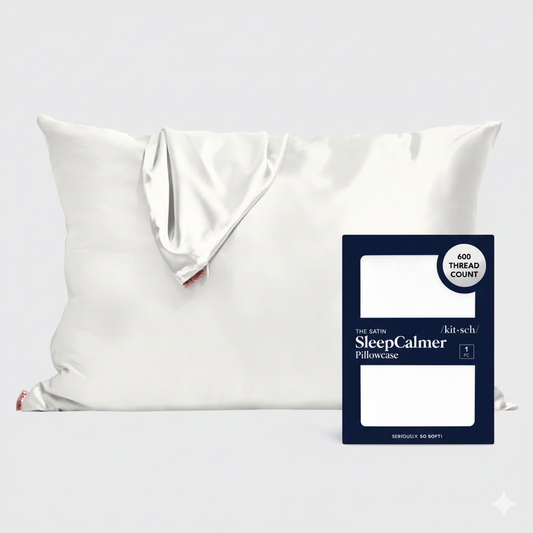 Cooling Satin Silk Pillowcase (White) FFOrder